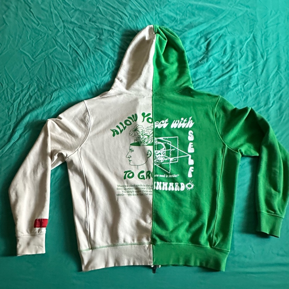 Urban Outfitters CHNGE men’s allow yourself to to change/grow zip up hoodie XL